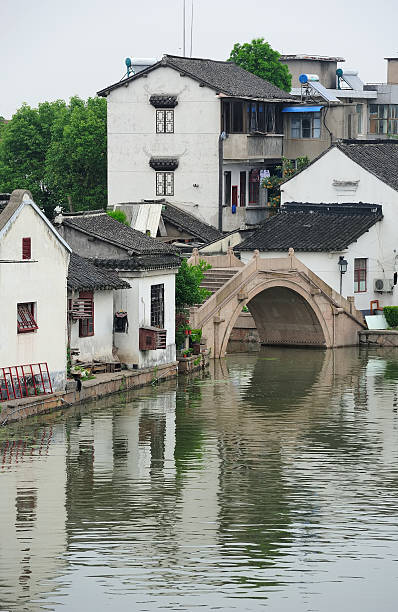 Zhujiajiao Town in Shanghai Shanghai Zhujiajiao town with historic buildings Zhujiajiao stock pictures, royalty-free photos & images