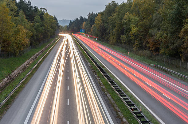 istock long time exposure on a highway with car light trails 499264668