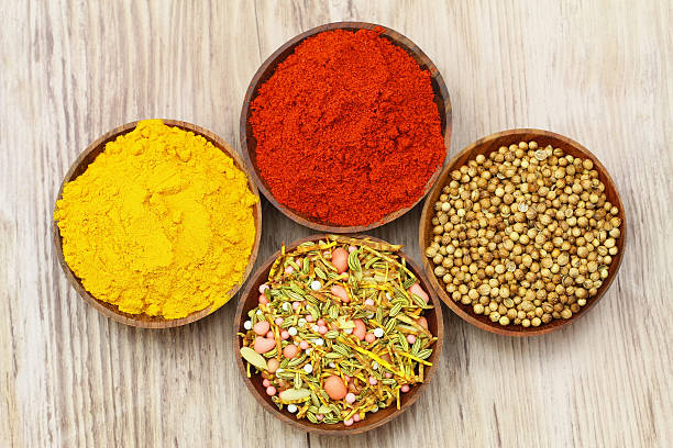 istock Selection of Indian spices, close up 499264841