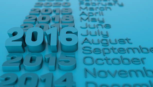 istock Blue Digital years 2016 for cover calendar or banner 499266748