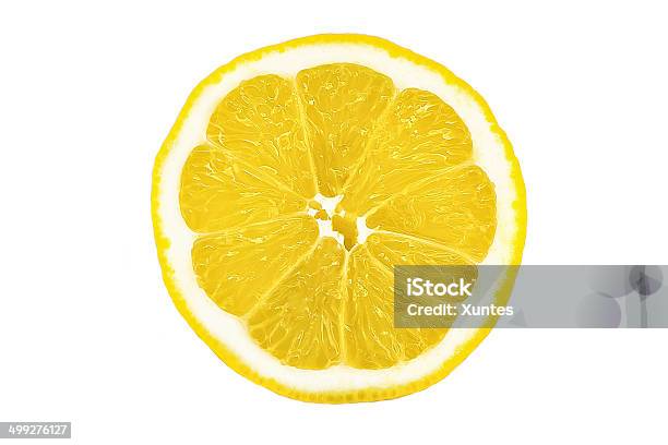 Studio Isolated Lemon 2 Stock Photo - Download Image Now - Bright, Chopped Food, Close To