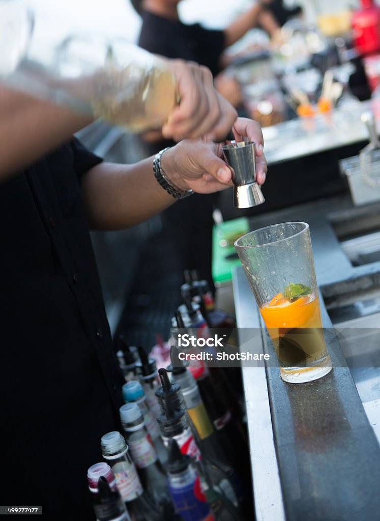 Making Cocktail Activity Stock Photo