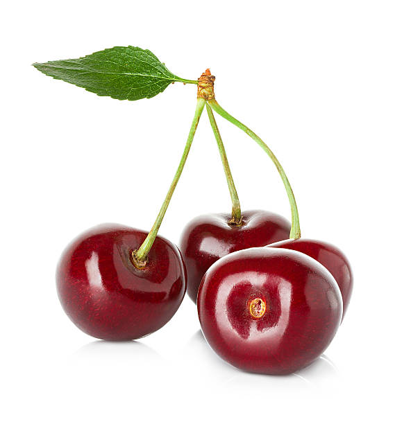 istock Sweet ripe cherry, berries isolated on white background 499277503