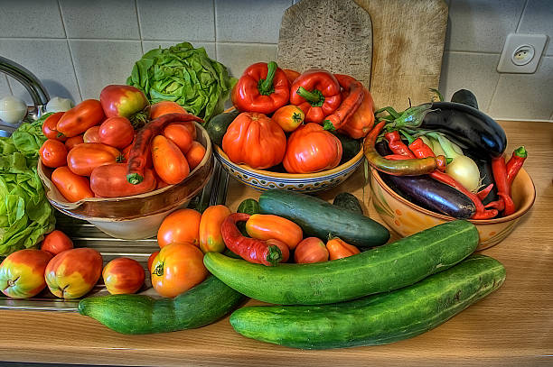 Italian vegetables stock photo