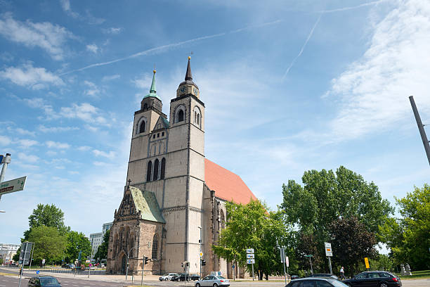 Magdeburg, Germany - June 7, 2015: St. Johannis church (Sankt-Johannis-Kirche) in Magdeburg, Germany
