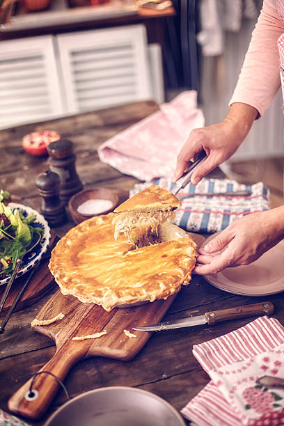 istock Delicious Homemade Chicken Meat Pie 499284996