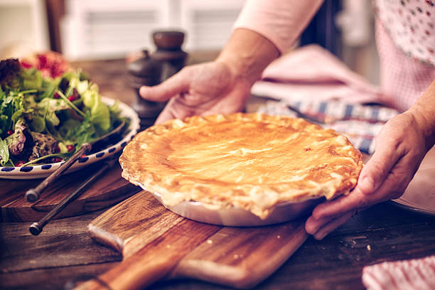 istock Delicious Homemade Chicken Meat Pie 499285658