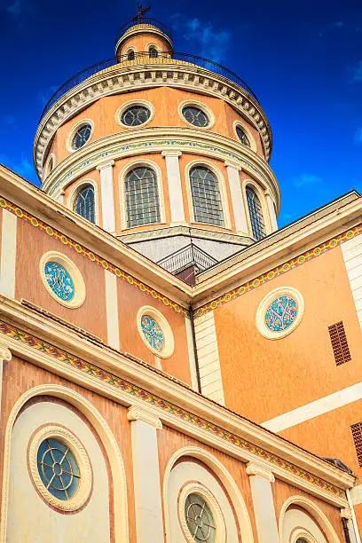 side elevation of a famous Sicily landmark - Black Madonna Church in Tindari