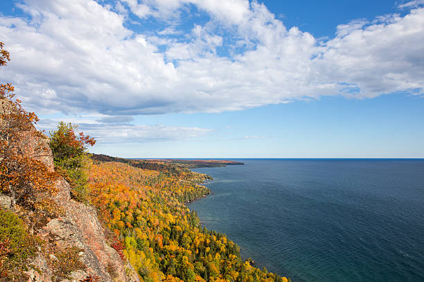 istock Colorful Lake Superior Shoreline with Dramatic Sky 499285858