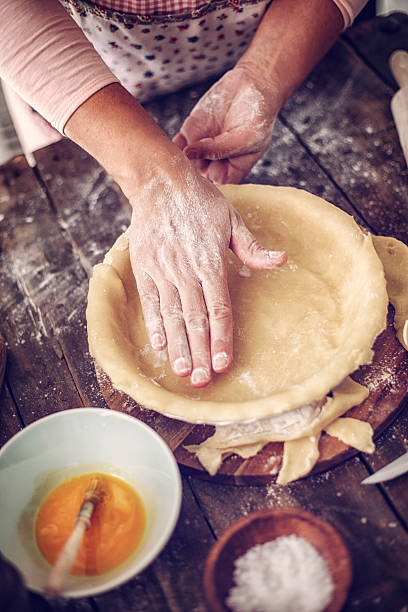 istock Preparing Delicious Homemade Chicken Meat Pie 499286008