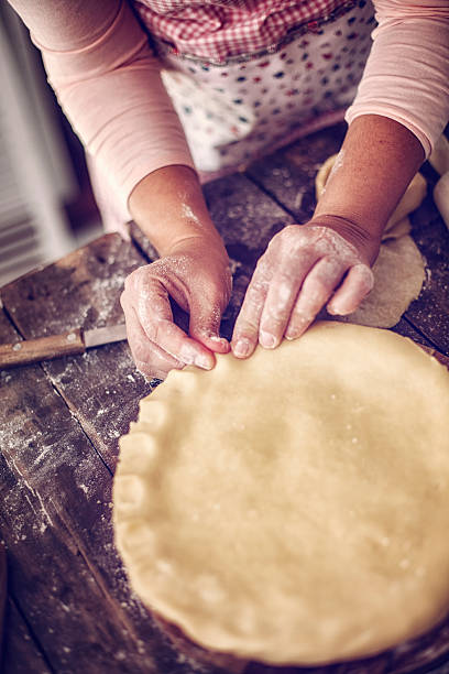 istock Preparing Delicious Homemade Chicken Meat Pie 499286152