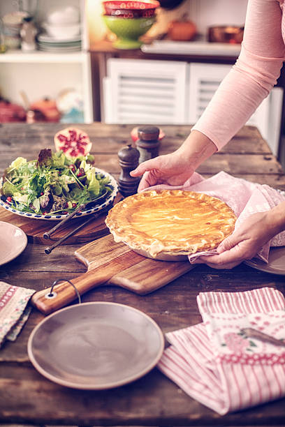 istock Delicious Homemade Chicken Meat Pie 499286426
