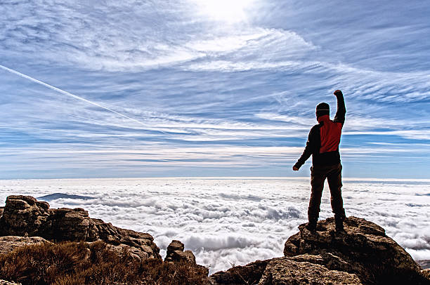 istock Man in the high of the mountain 499287790