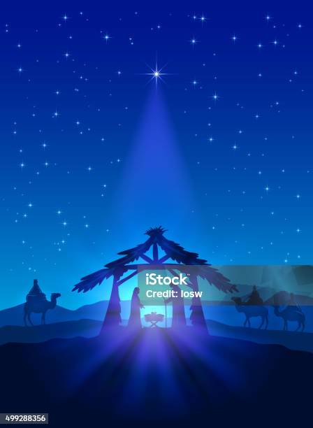 Birth Of Jesus Stock Illustration - Download Image Now - Nativity Scene, Christmas, Jesus Christ