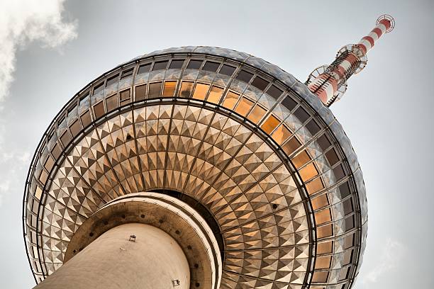 Famous TV Tower located on the Alexanderplatz in Berlin, Germany