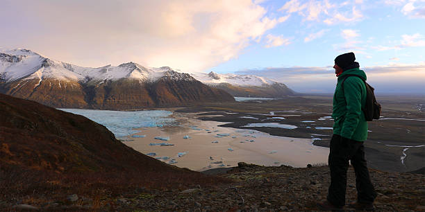 istock Tourist Looking at View in Skaftafell NP Iceland 499291554