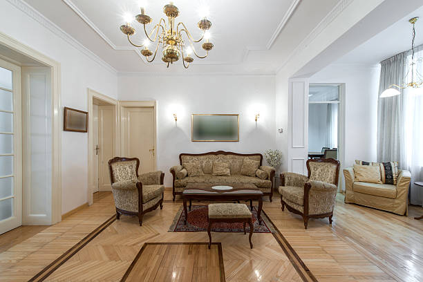 istock Interior of a classic living room 499292256