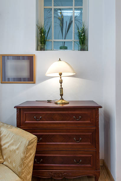 istock Dresser and table lamp 499292560