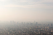 Mexico City skyline and smog