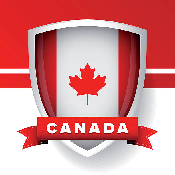 herb z kanada - flag canadian flag patriotism national flag stock illustrations