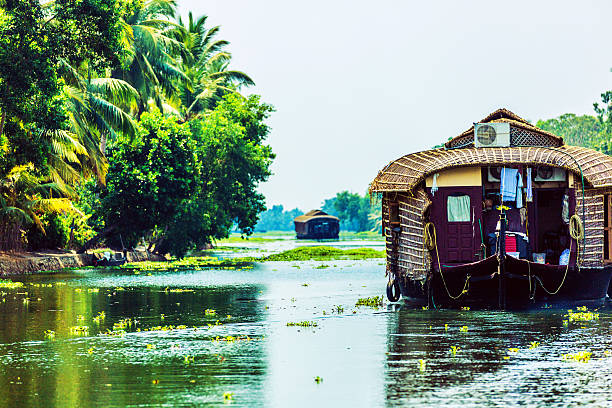istock Traditional Houseboat on Kerala Backwaters 499303110