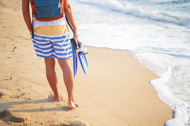 istock Equipment for swimming in the hand 499305092