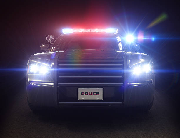 Police car cruiser ,with full array of lights and tactical lights. Part of a first responder series