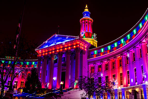 istock Denver City and County Building Holiday Lights 499307938