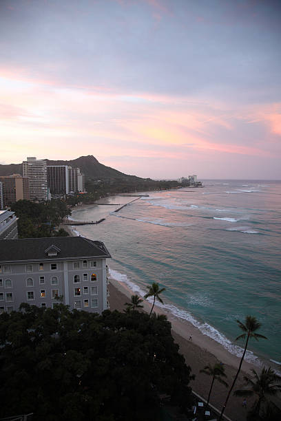 istock Sunset in Waikiki Beach 499311186