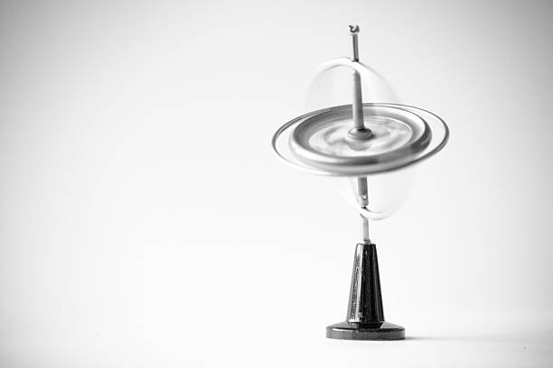 istock Spinning gyroscope in black and white 499312304