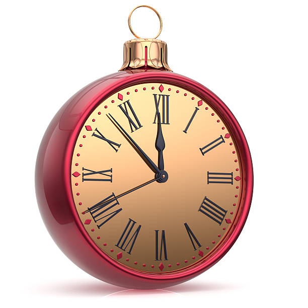 istock New Year's Eve clock countdown Christmas ball midnight time 499312410
