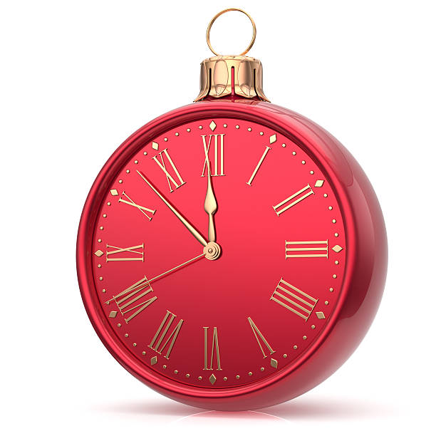 istock New Year's Eve clock Christmas ball decoration time bauble 499313428