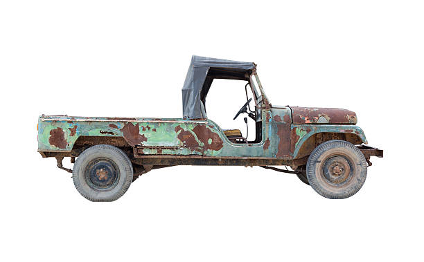 istock old pickup truck isolated on white background 499314054