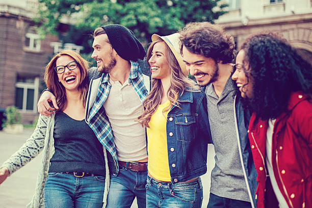 istock Happy friends outdoors 499315494