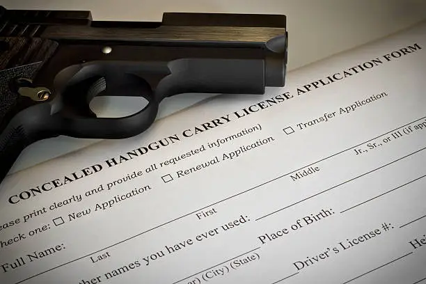 Photo of Concealed Handgun Permit Application