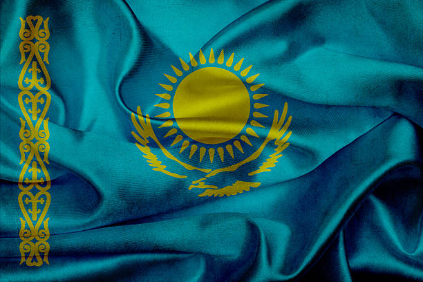 istock Kazakhstan grunge waving flag 499331879