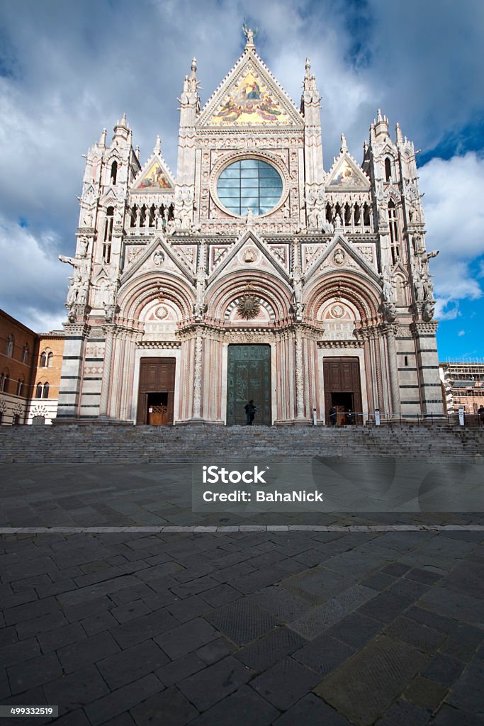 Siena, dome facade. Facade of the Siena's dome. Architectural Dome Stock Photo