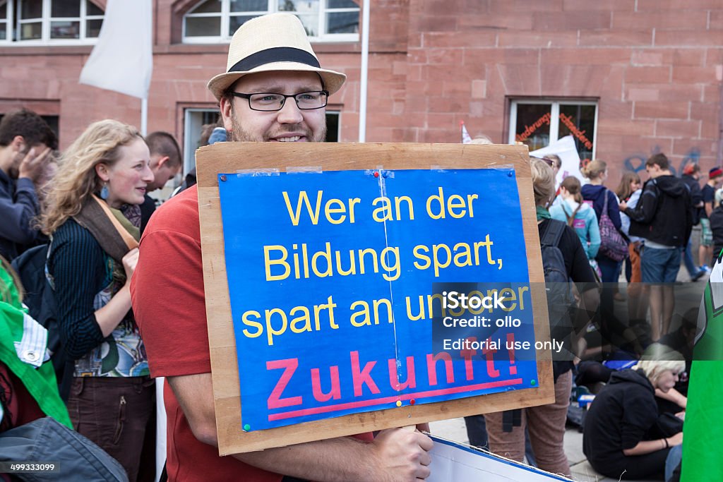 Bildungsstreik 2014 - 로열티 프리 거리 스톡 사진