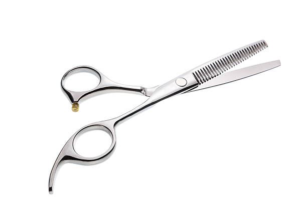 istock Professional haircutting scissors isolated, with clipping path. 499333527