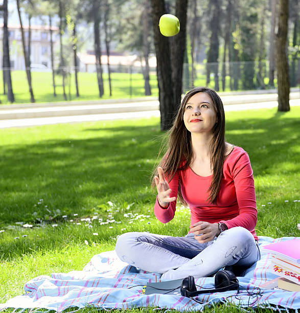 istock Beautifull college student in campus 499334477