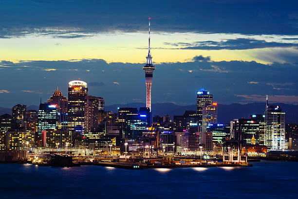 istock Auckland Skyline - Dusk 499335163
