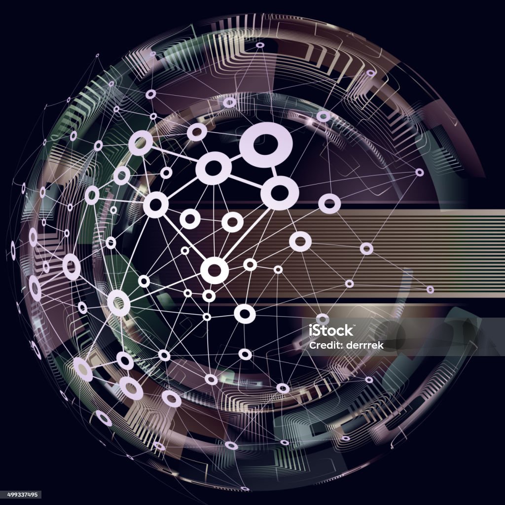 Comms Tech Computer Background Communications Technology Stock Illustration - Download Image Now ...