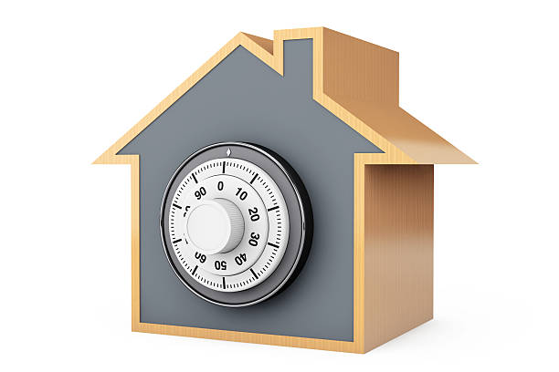 istock Home Symbol with Bank Pad Door 499338110