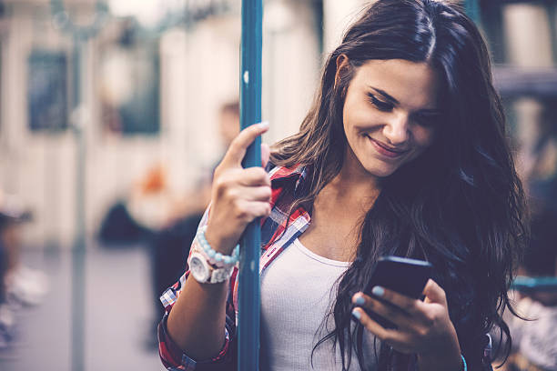 istock Woman in public transport 499338634