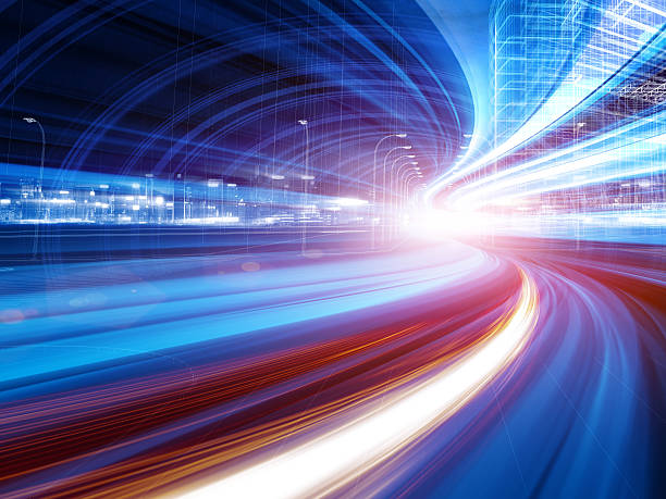 istock Urban highway traffic at night 499338928