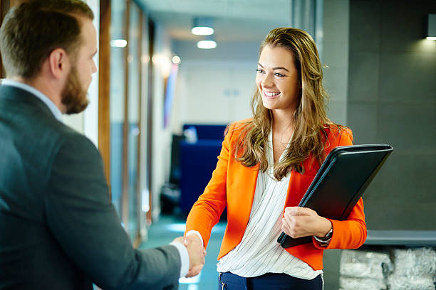 istock welcoming a job applicant 499341464