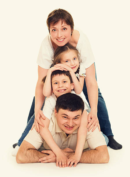 istock happy family in studio 499342214