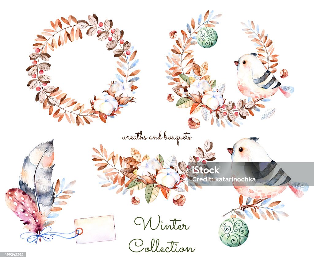 Winter Collection Vector Winter Collection Stock Illustration - Download Image Now - Christmas ...