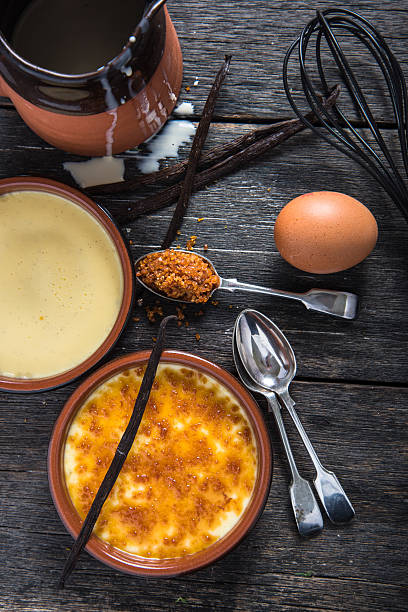 istock Ingredient for traditional creme brulee 499343716