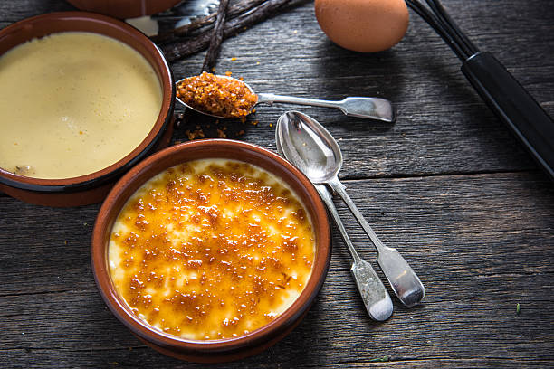 istock Ingredient for traditional creme brulee 499343854